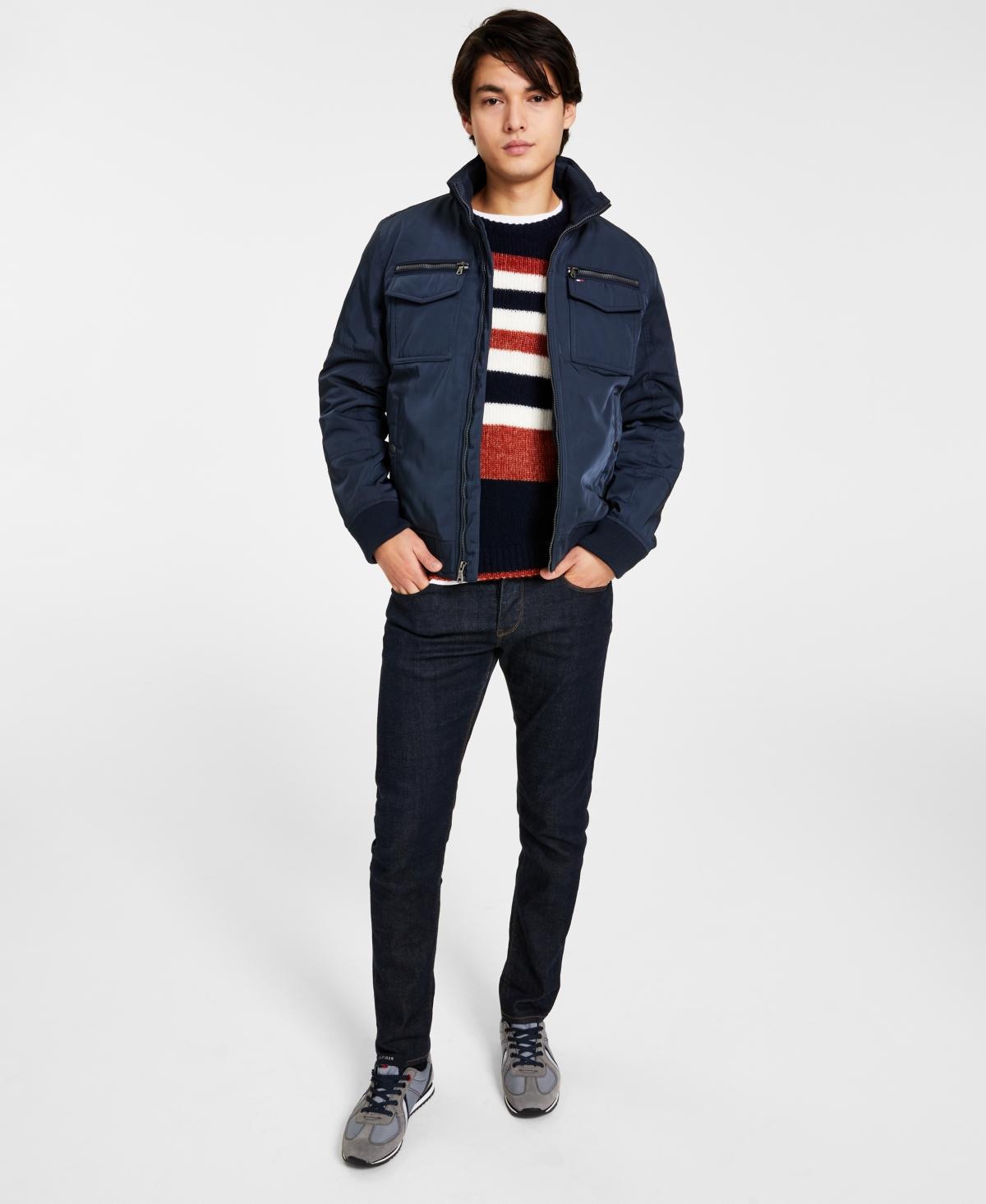 Tommy Hilfiger Mens Four-Pocket Filled Performance Bomber Jacket Product Image