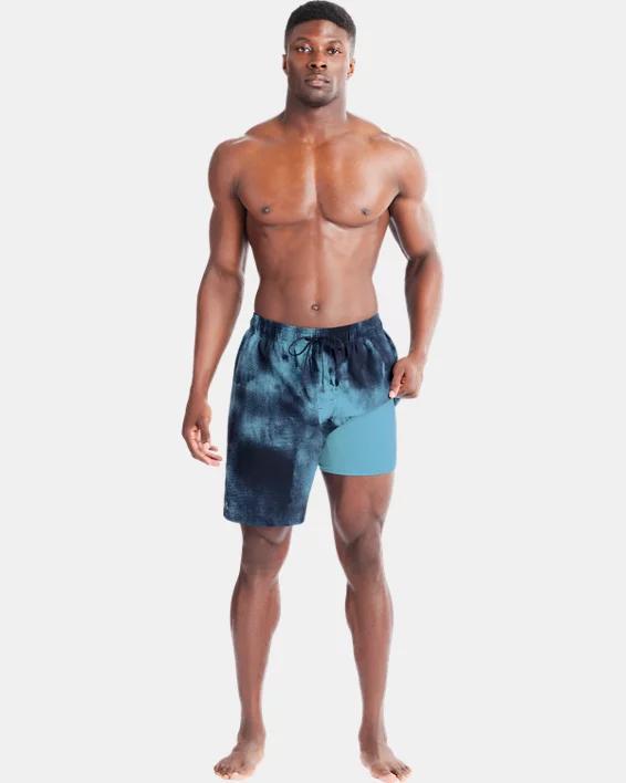 Mens UA Dyed Wash Compression Volley Shorts Product Image