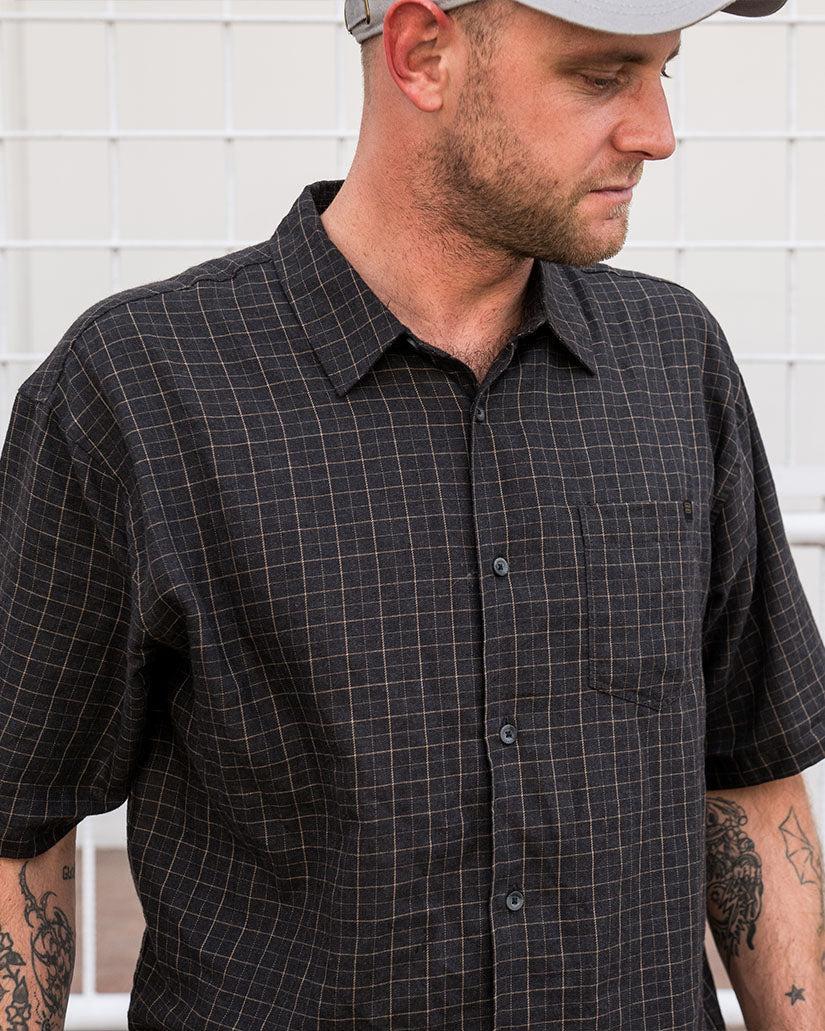 Mogul Short Sleeve Shirt - Washed Black Male Product Image