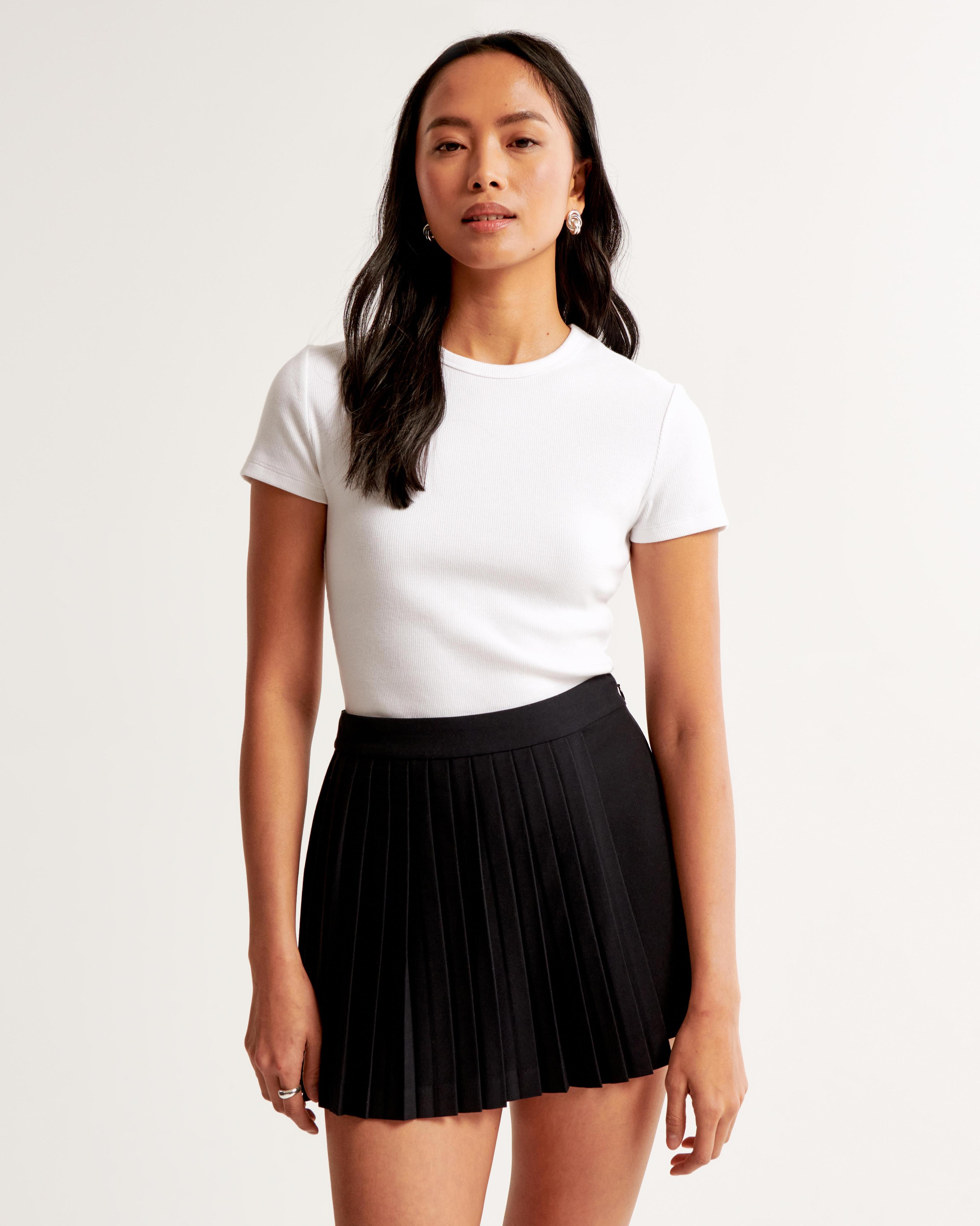 Pleated Wrap Mini Skort Product Image