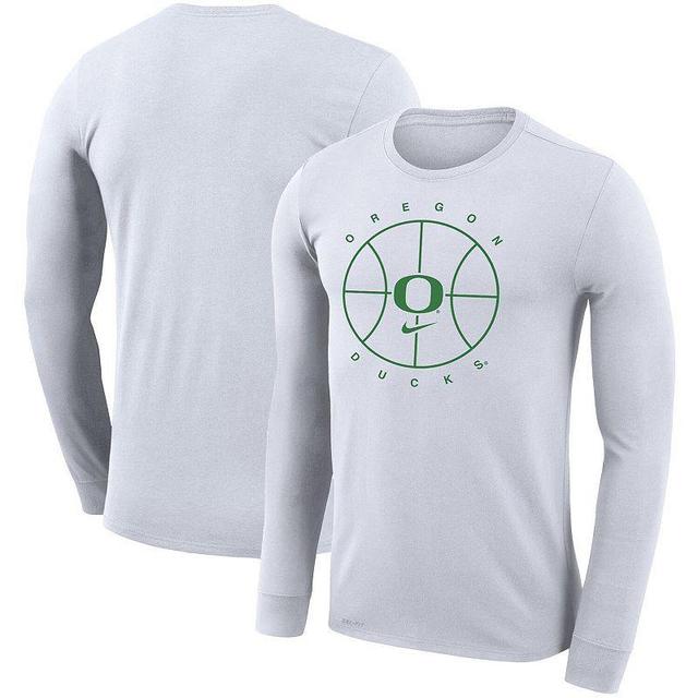 Mens Nike Oregon Ducks Basketball Icon Legend Performance Long Sleeve T-Shirt Product Image