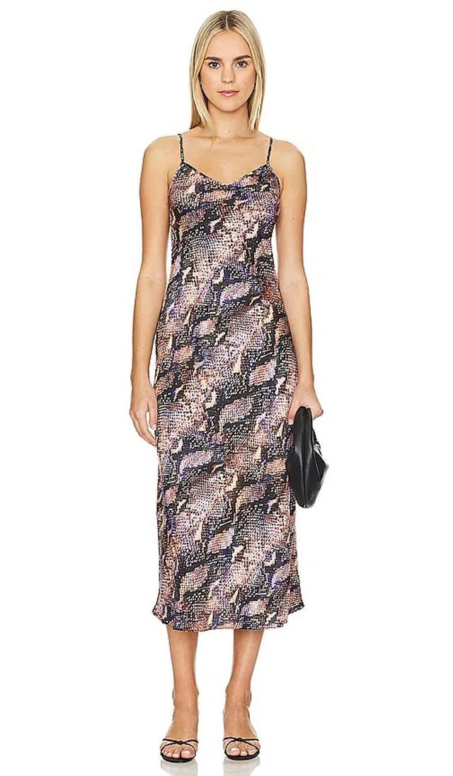 Bryony Tahoe Snake Print Midi Slip Dress In Multi Product Image