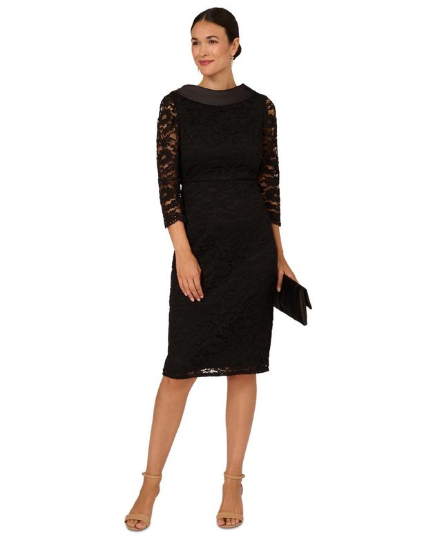 Adrianna Papell Roll Neck Sheath Dress Women's Dress Product Image