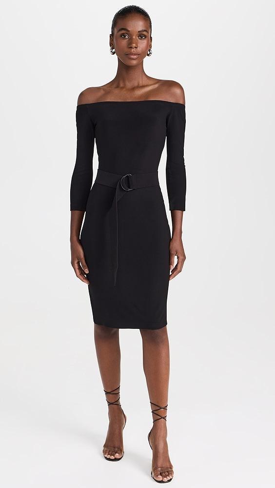 Norma Kamali Off Shoulder Dress to Knee | Shopbop Product Image