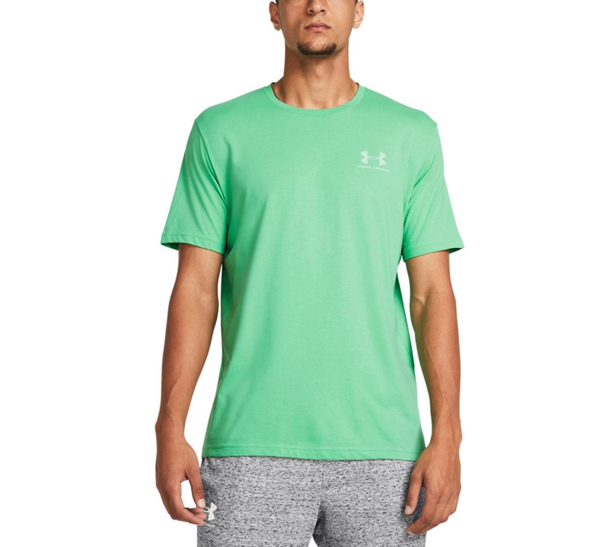 Under Armour Mens Sportstyle Left Chest Short Sleeve T-Shirt - Court Green Product Image