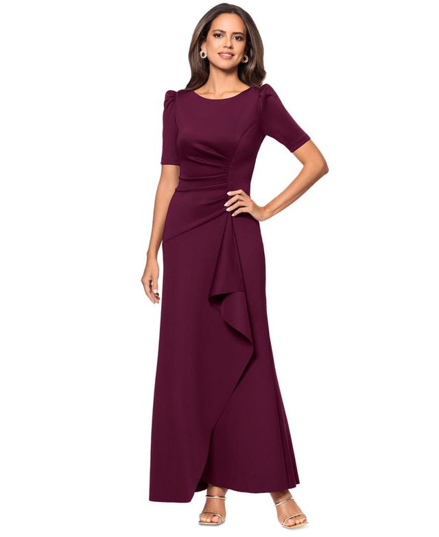 Xscape Ruched A-Line Gown Product Image