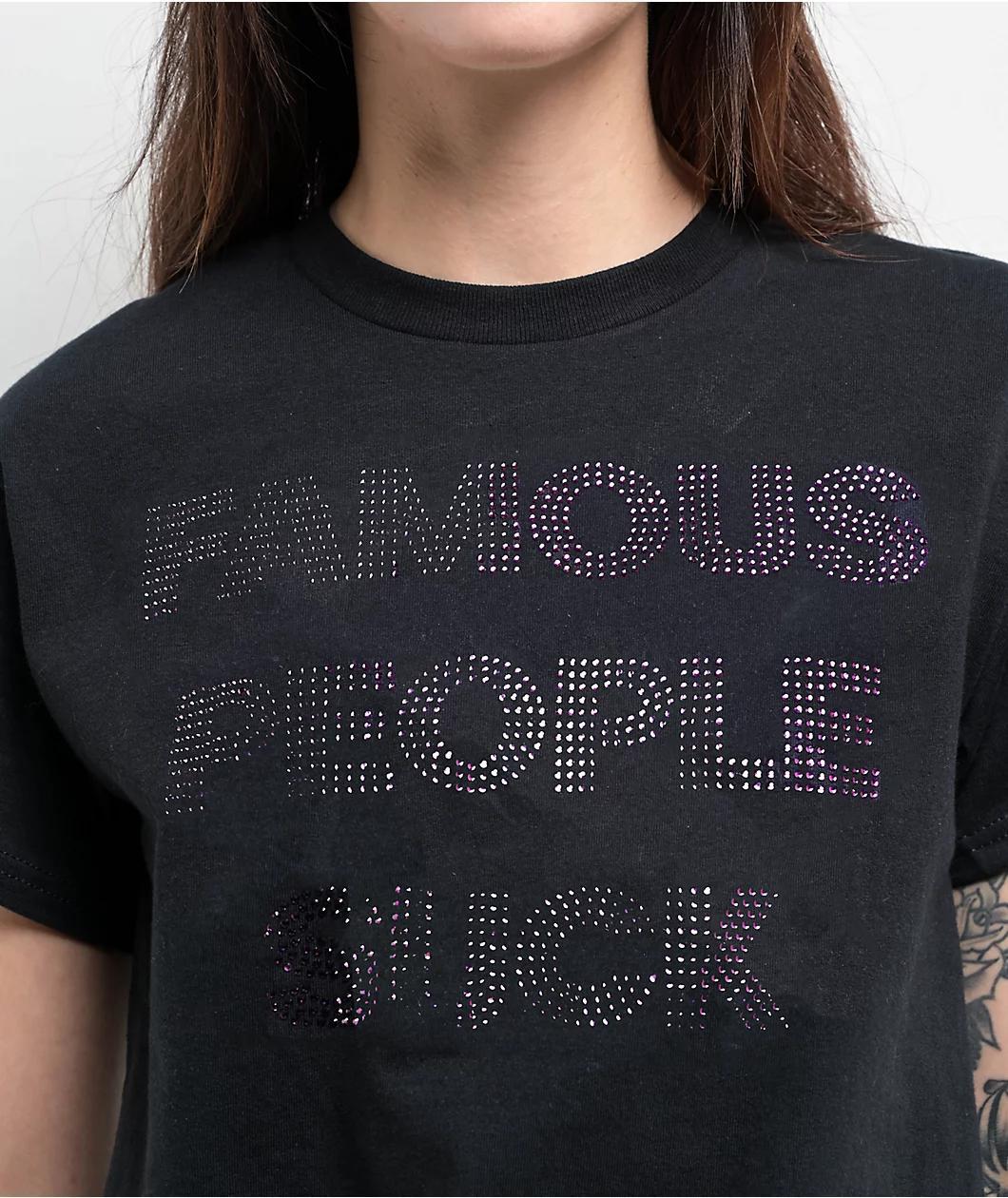 Famous Stars & Straps Famous People Suck Black T-Shirt Product Image