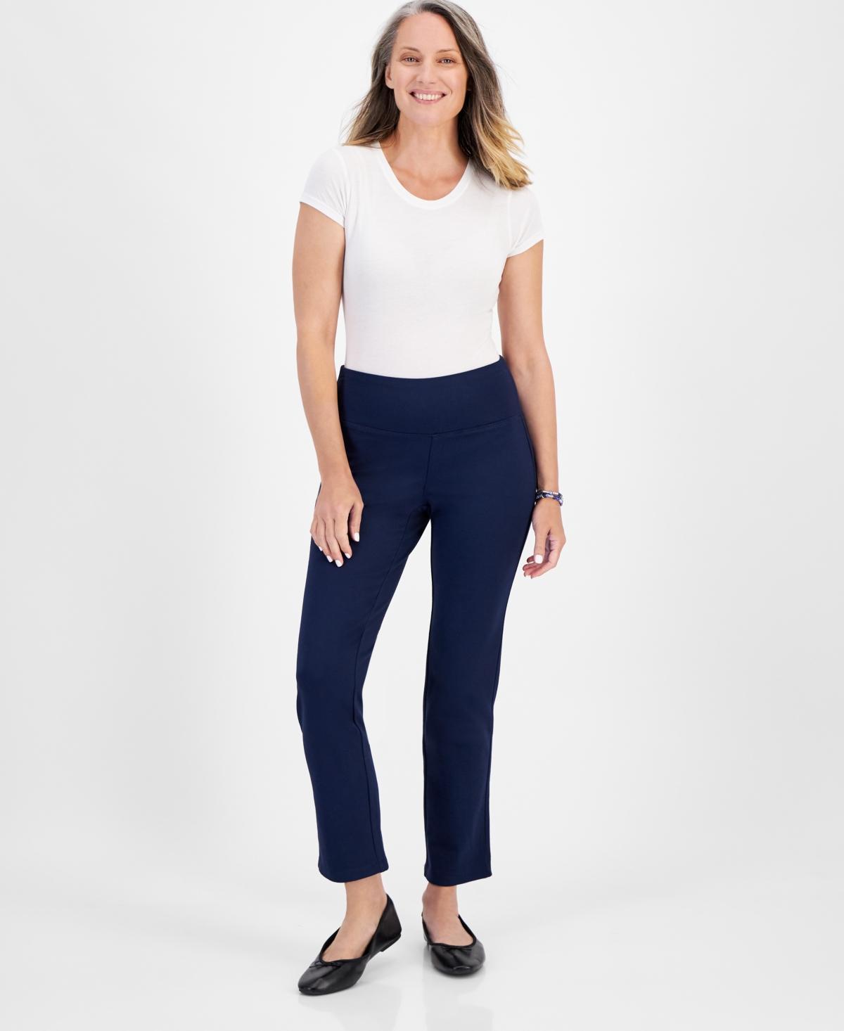 Style & Co Womens Straight-Leg Ponte-Knit Pants, Created for Macys Product Image