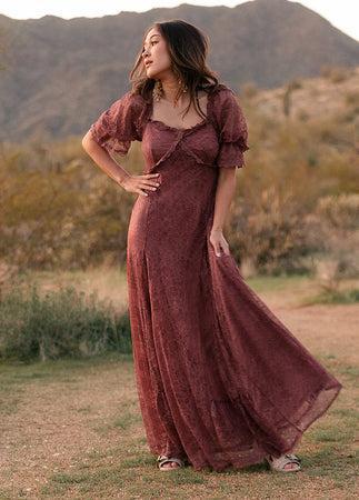 Julietta Dress in Mahogany Product Image