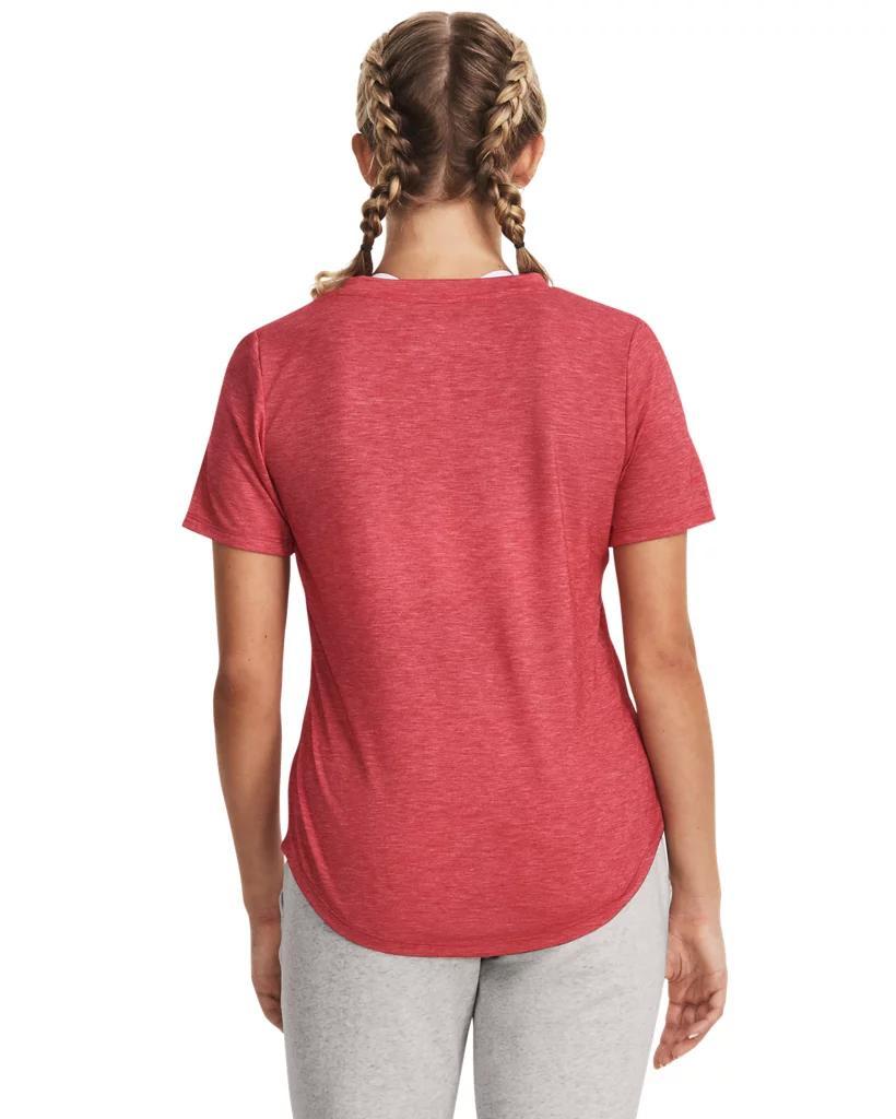 Women's UA Breezy Jersey Collegiate V-Neck T-Shirt Product Image