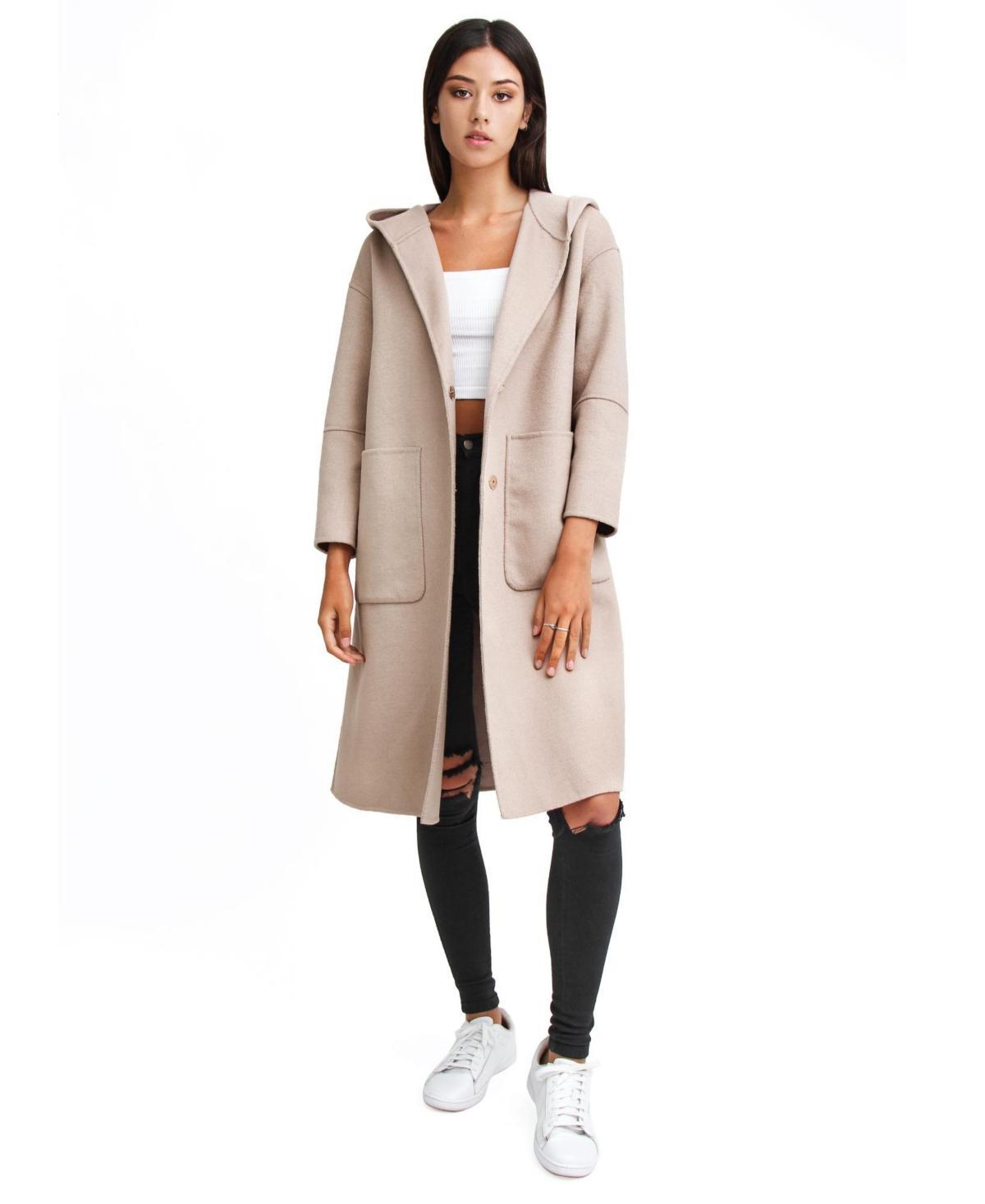 Women Belle & Bloom Walk This Way Wool Blend Oversized Coat Product Image