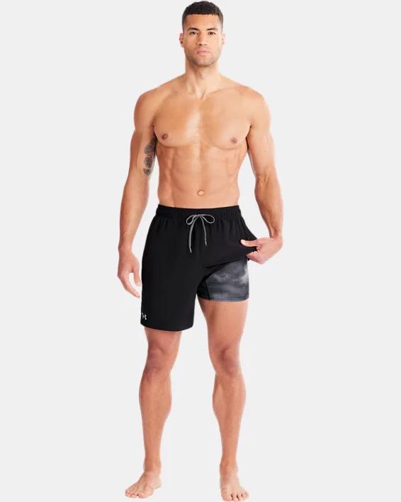 Mens UA Dyed Wash Compression Volley Shorts Product Image