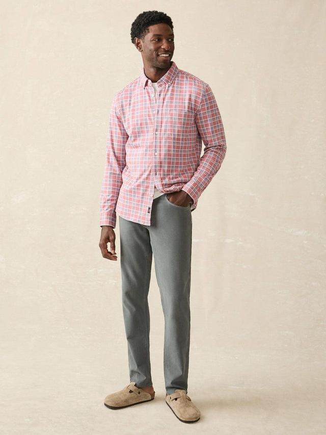 Coastline Knit Shirt - River Rose Plaid Product Image