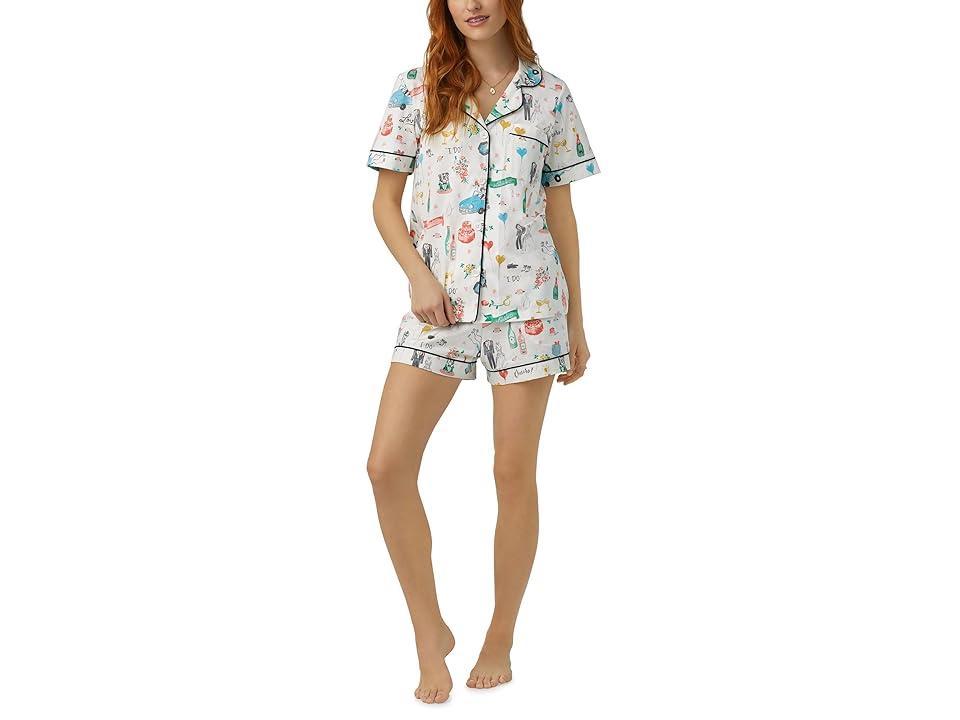 Womens Just Married Boxer Short-Sleeve Pajama Set Product Image