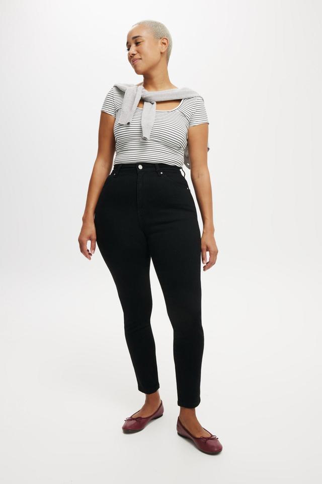 Cotton On Women - Curvy High Stretch Skinny Jean - Black Product Image