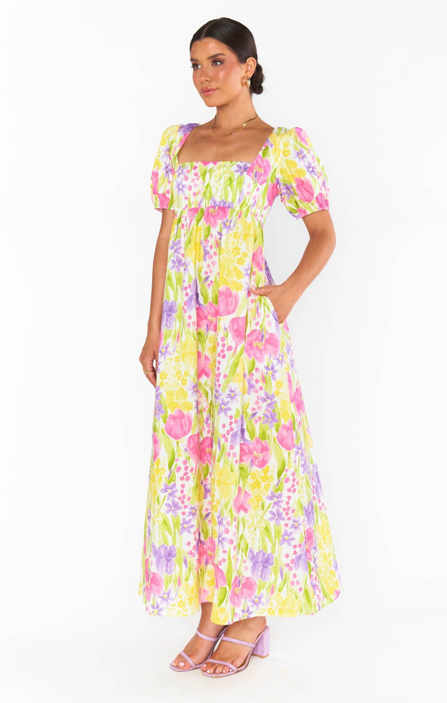 Smitten Midi Dress ~ Blooming Tulips Product Image