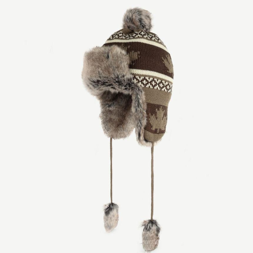 Pom Pom Fleece Trapper Hat Product Image