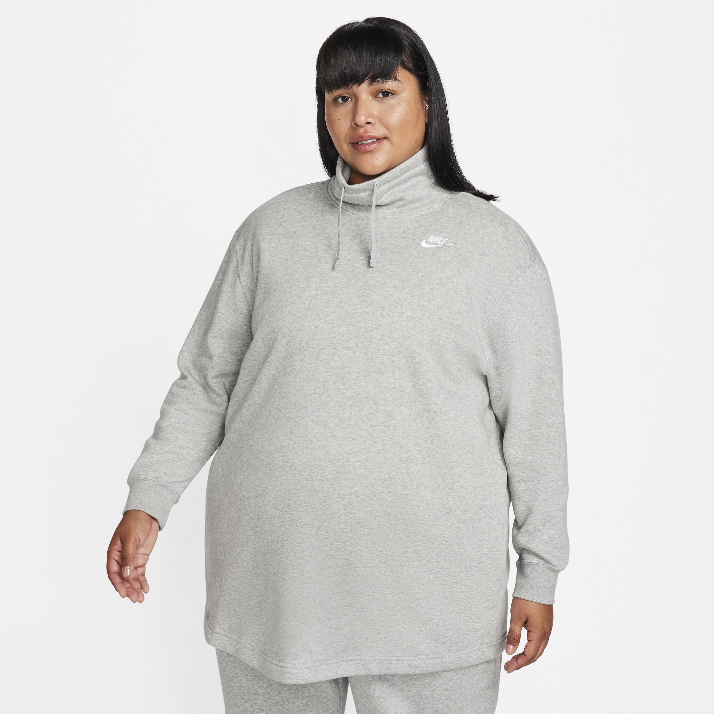 Women's Nike Sportswear Club Fleece Oversized Mock-Neck Sweatshirt (Plus Size) Product Image