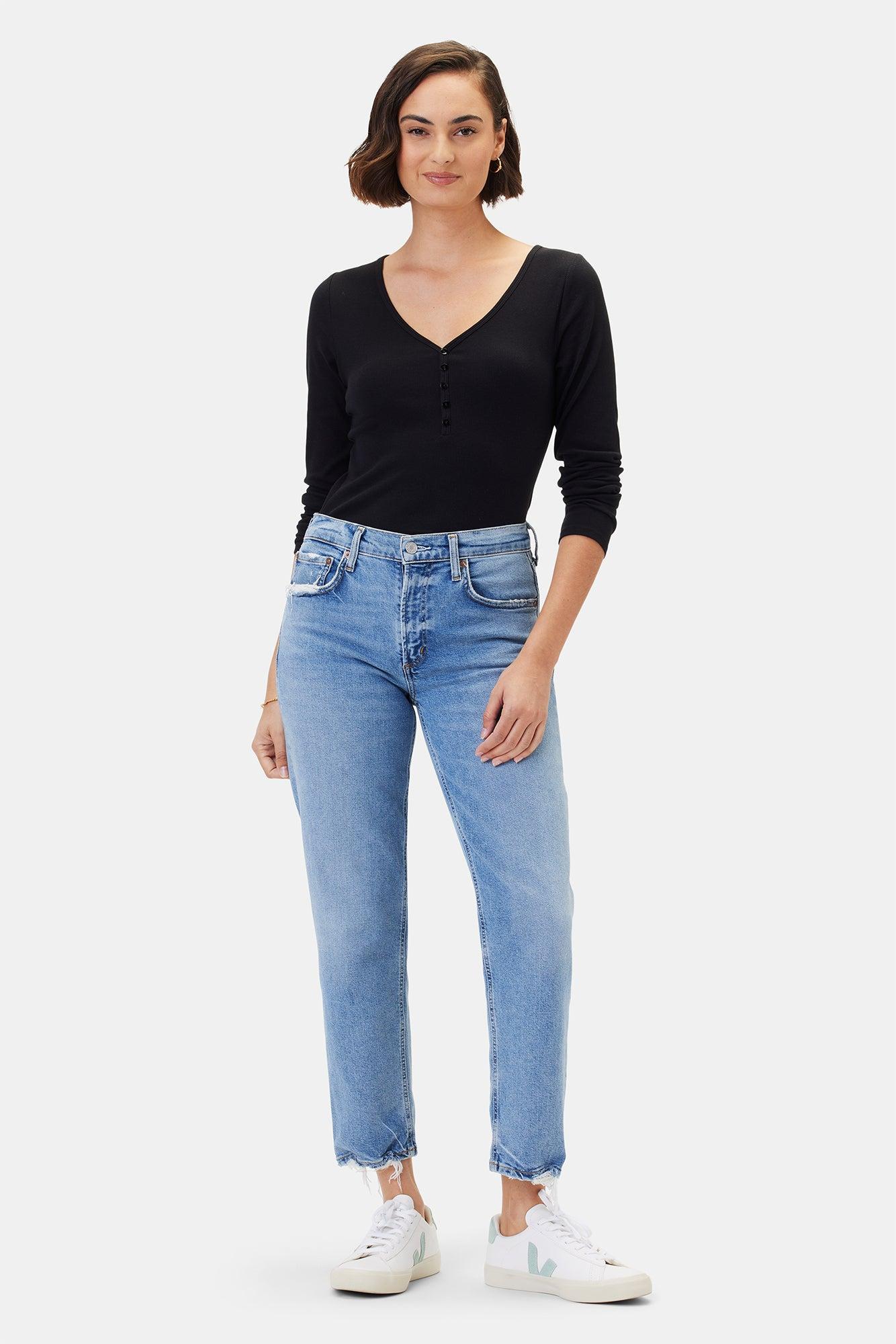 AGOLDE Kye Mid Rise Straight Crop Jean - Forseen Product Image