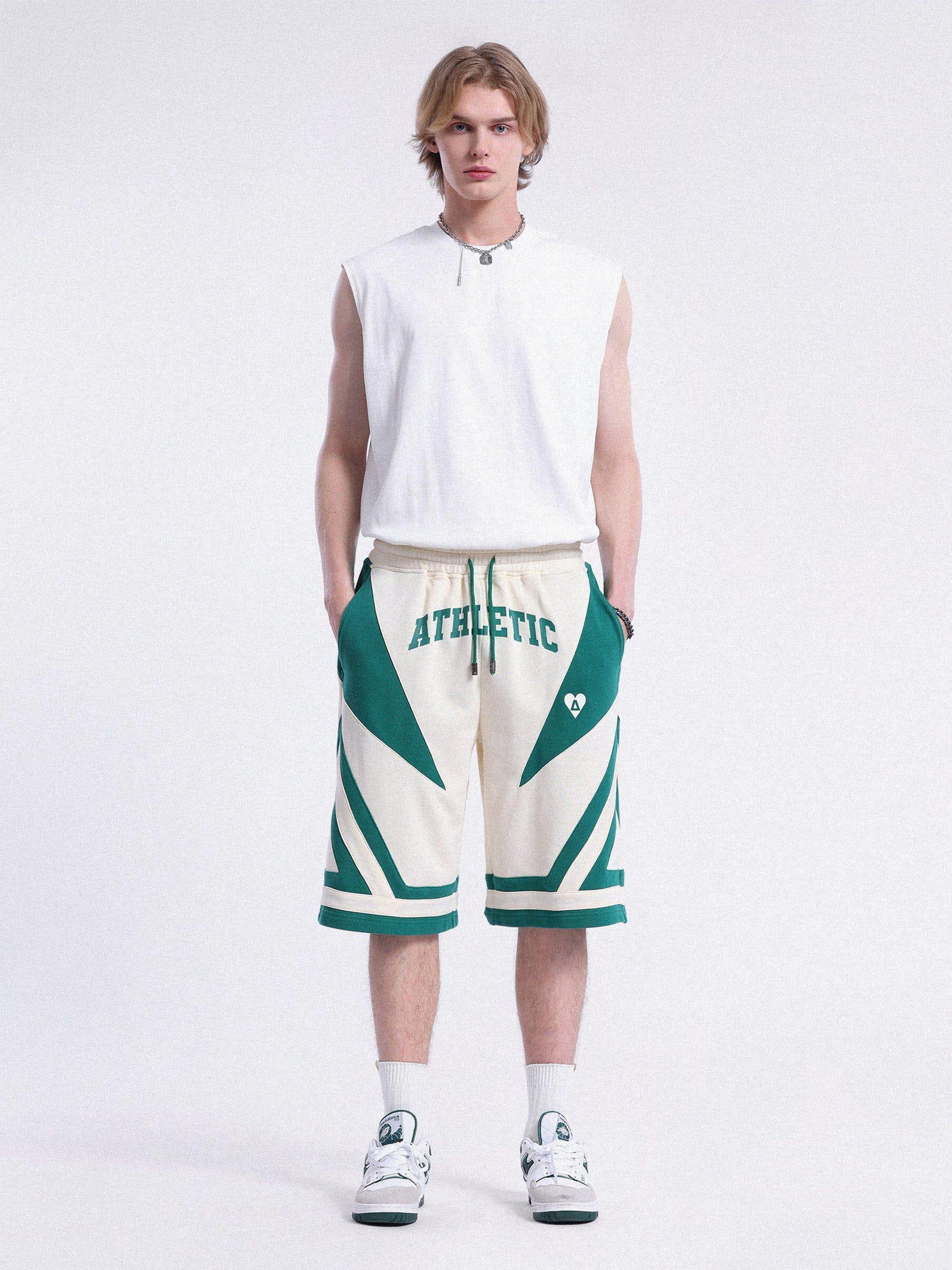 Aelfric Eden Color Blocking Patchwork Shorts Product Image