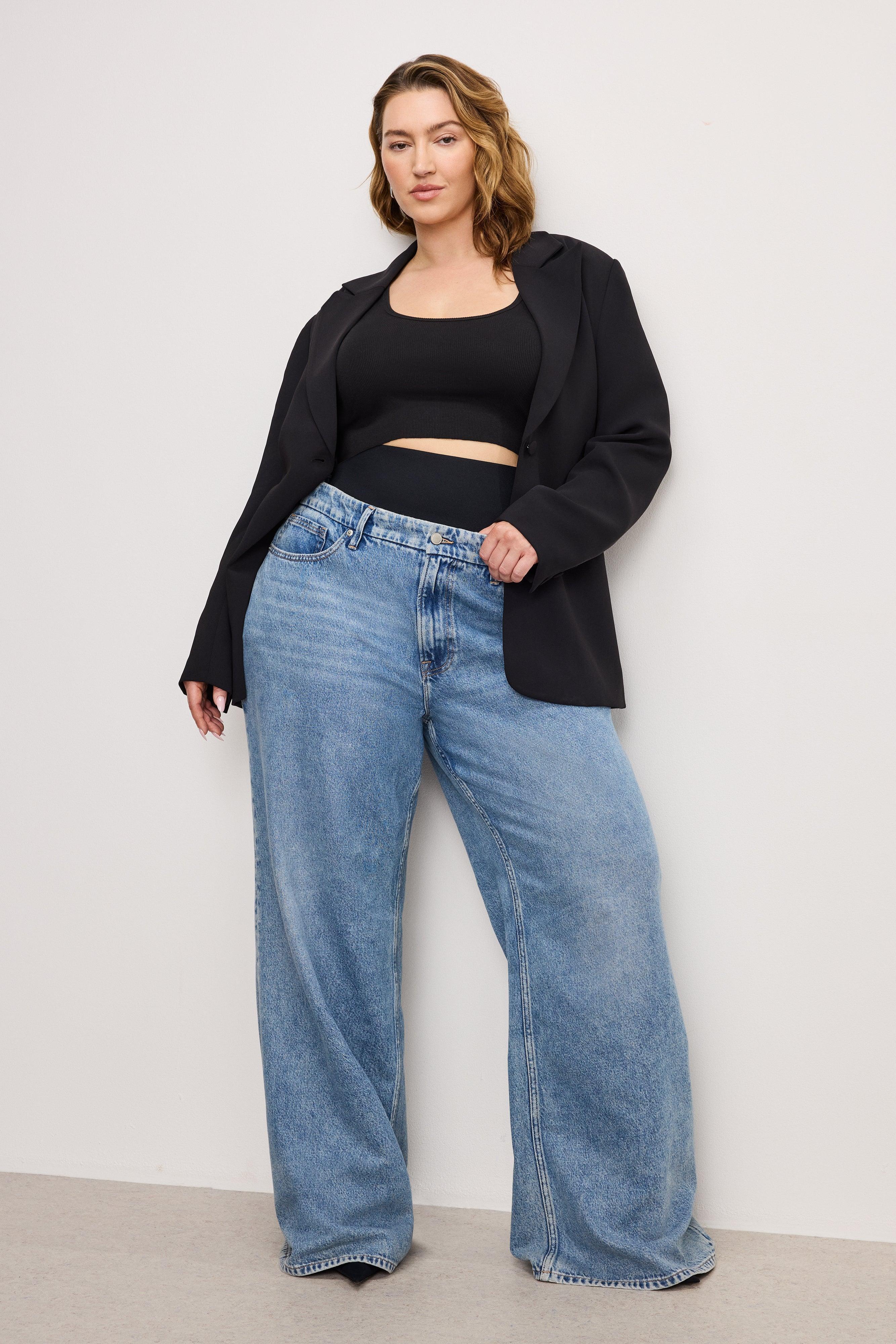 WIDE LEG SOLUTION JEANS | INDIGO739 Product Image