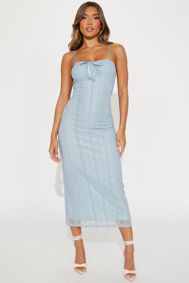 Shay Lace Maxi Dress - Light Blue Product Image