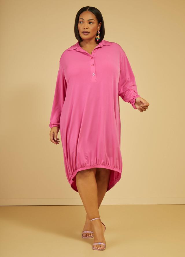 Plus Size Hi Low Bubble Dress Ashley Stewart Product Image