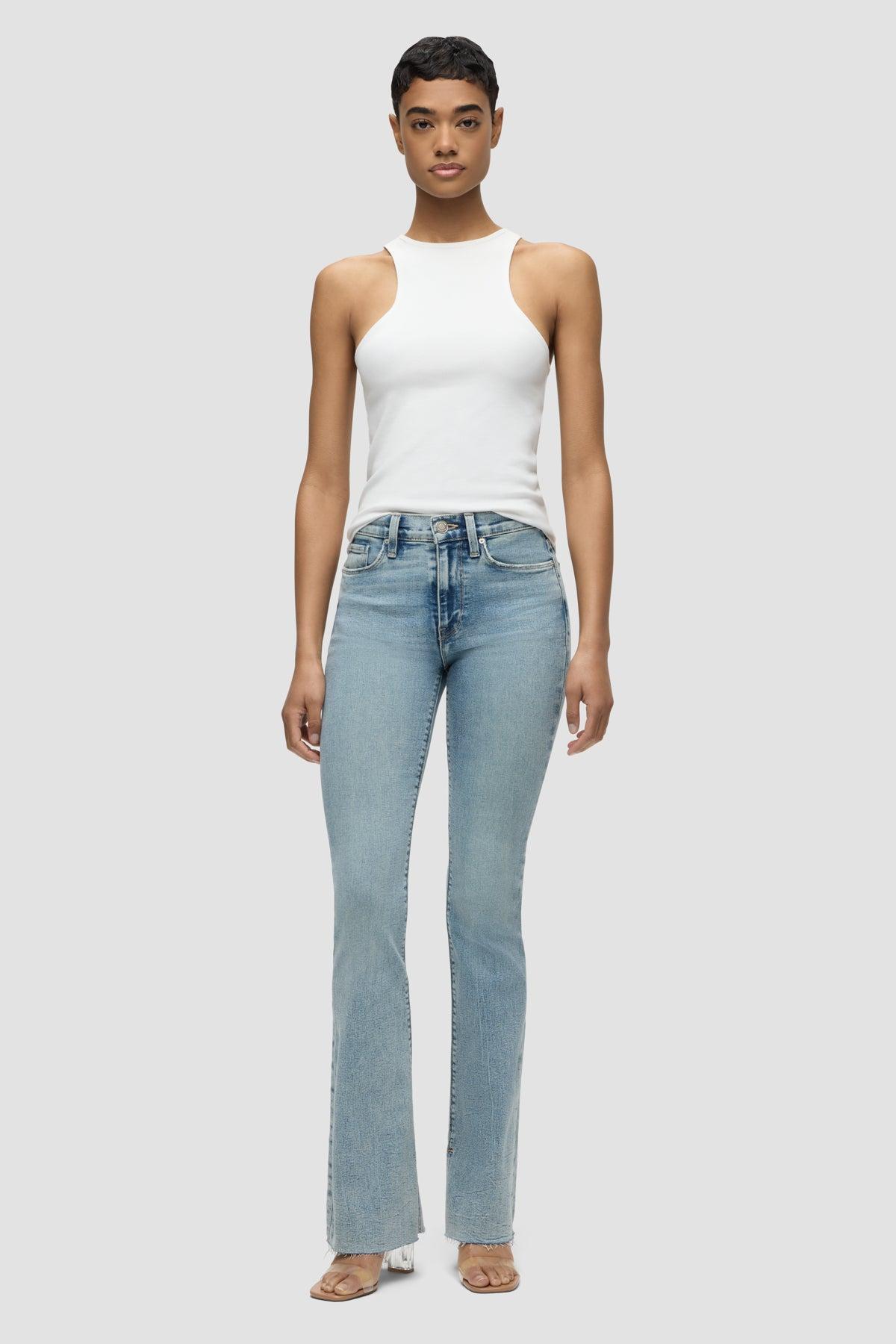 Barbara High-Rise Bootcut Jean w/ Slit Hem Female Product Image