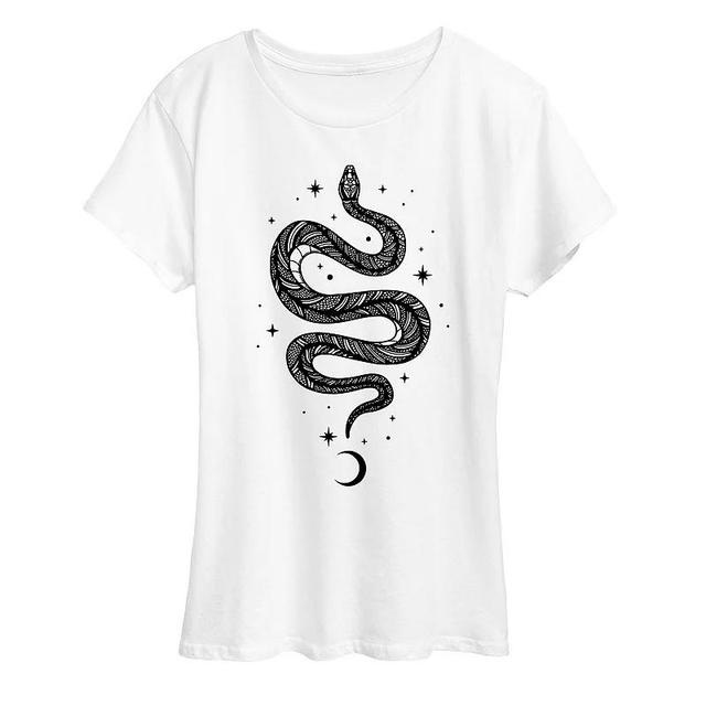 Womens Celestial Snake Graphic Tee Product Image