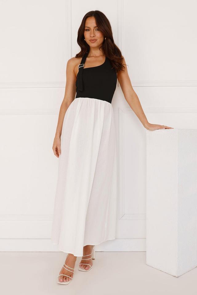 Sea Foam Halter Midi Dress White Product Image