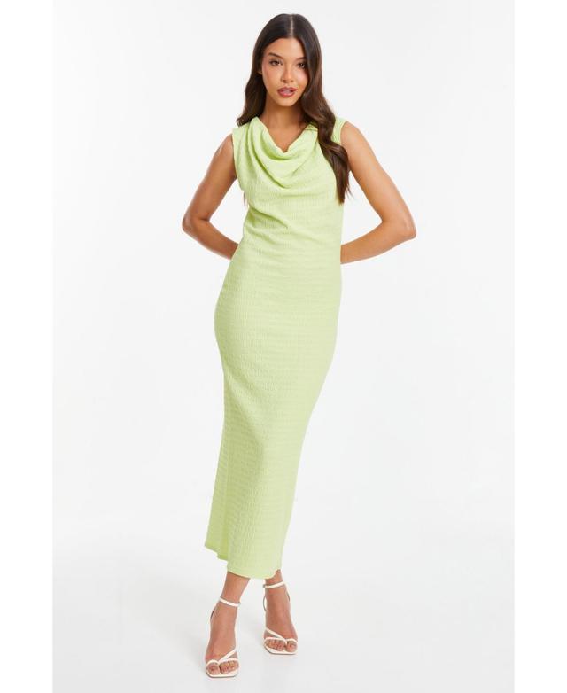 Quiz Womens Cowl Neck Midi Dress Product Image