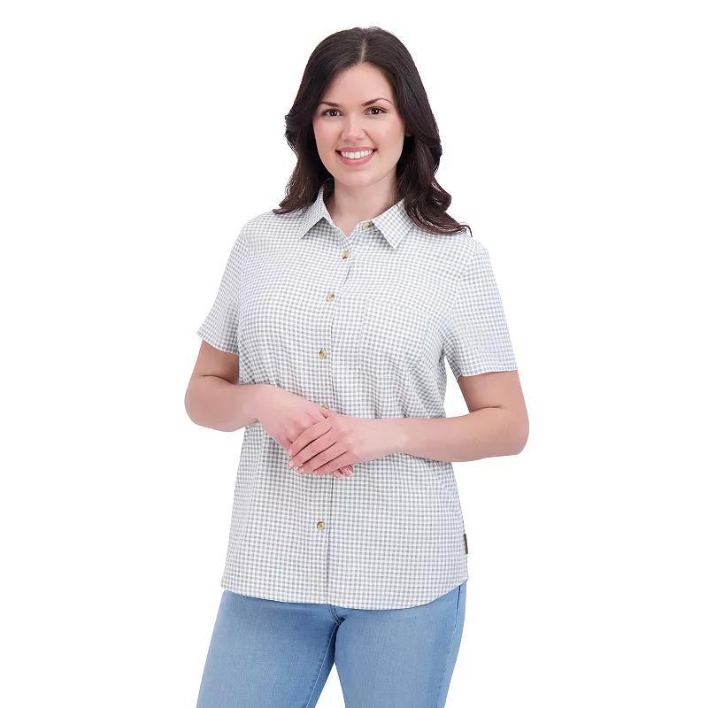 Womens ZeroXposur Prague Short Sleeve Button Down Tech Shirt Product Image