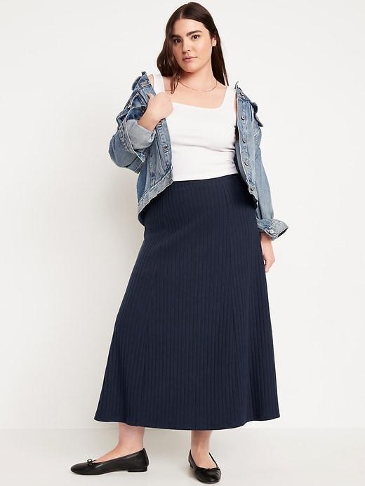 Cozy Ribbed Maxi Skirt Product Image