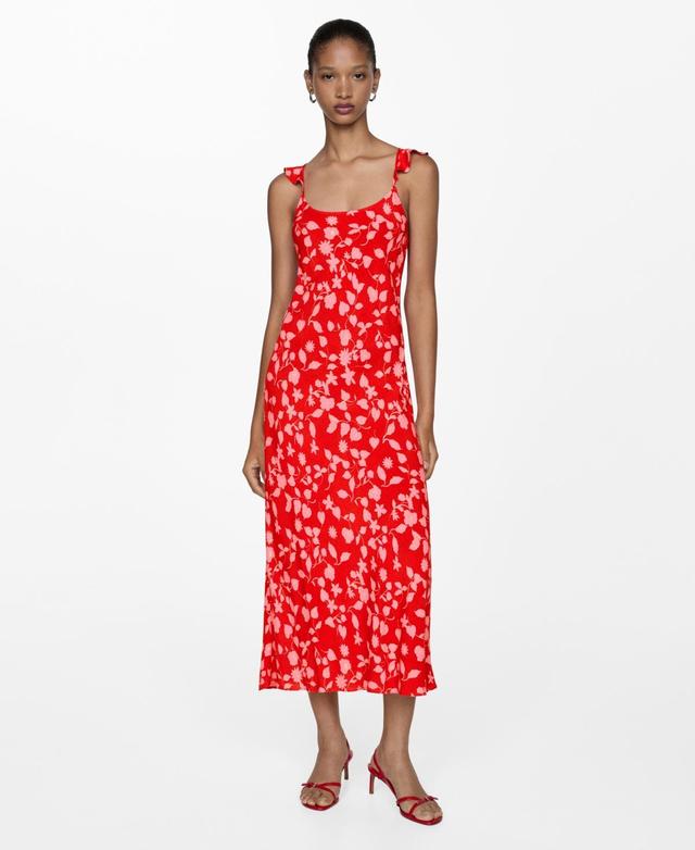 Mango Womens Printed Long Dress Product Image