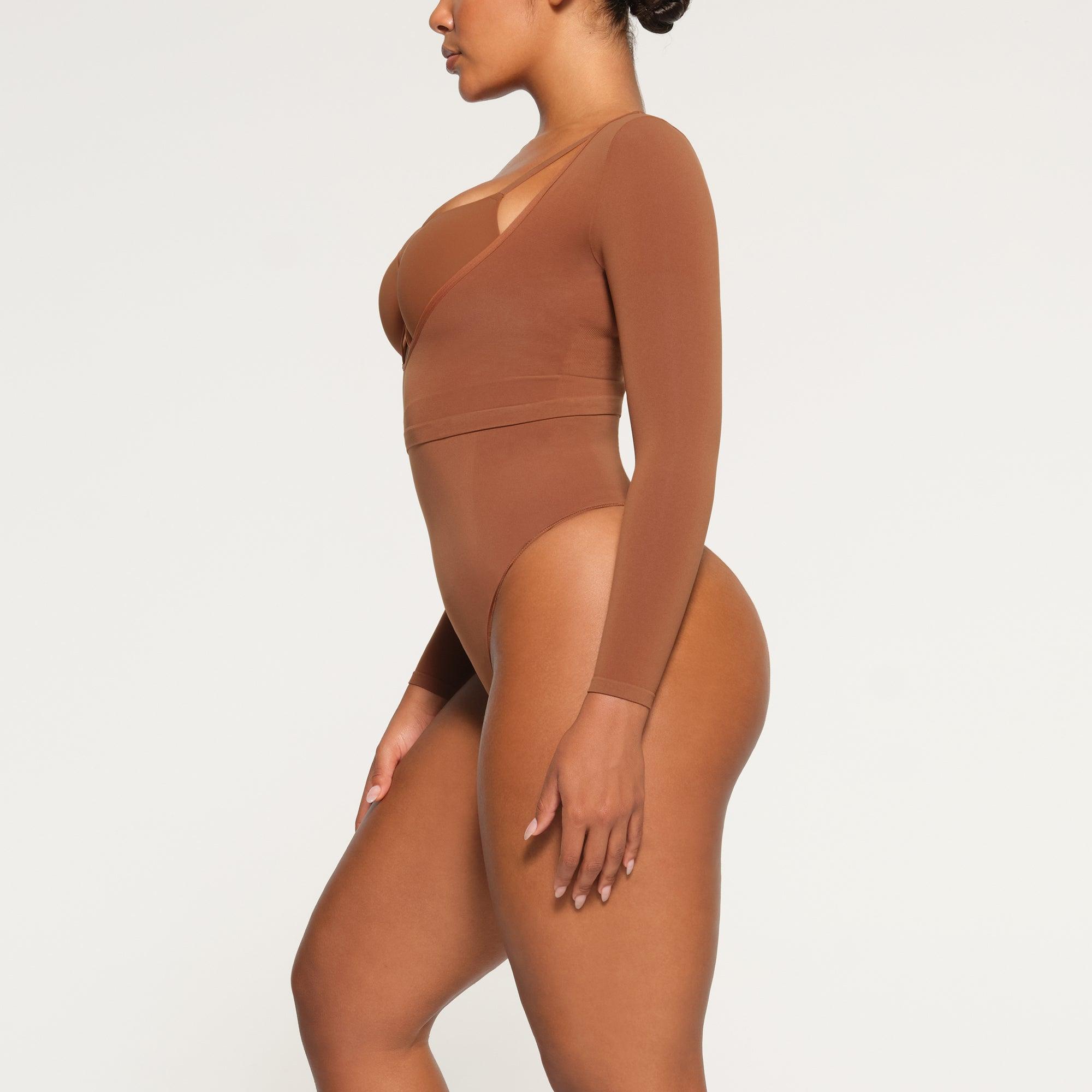 SEAMLESS SCULPT OPEN BUST ARM SHAPER | BRONZE Product Image