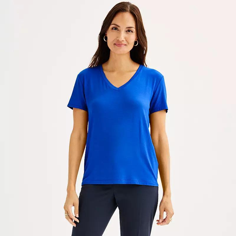 Womens Nine West Essential V-Neck Tee Product Image