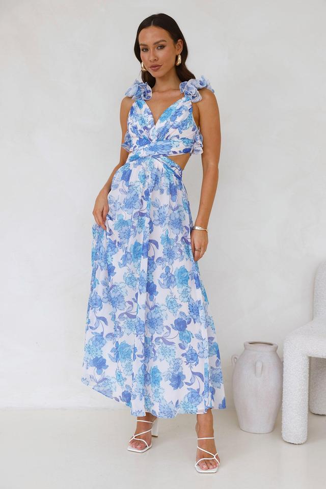 Extra Guest Maxi Dress Blue Product Image