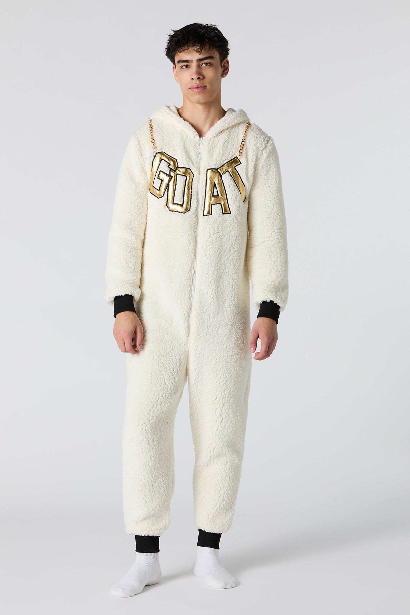 3D GOAT Sherpa Onesie Male Product Image