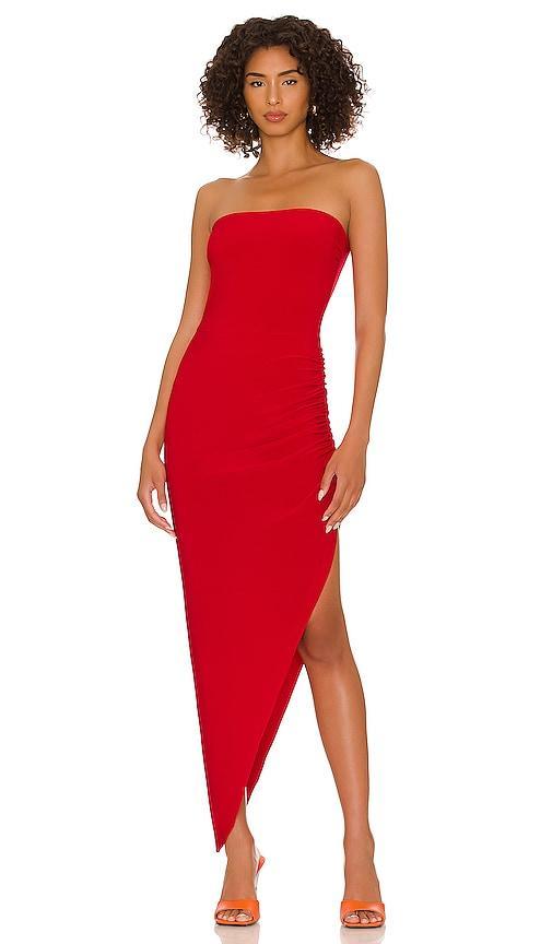 Norma Kamali Side Drape Gown Size L. Product Image