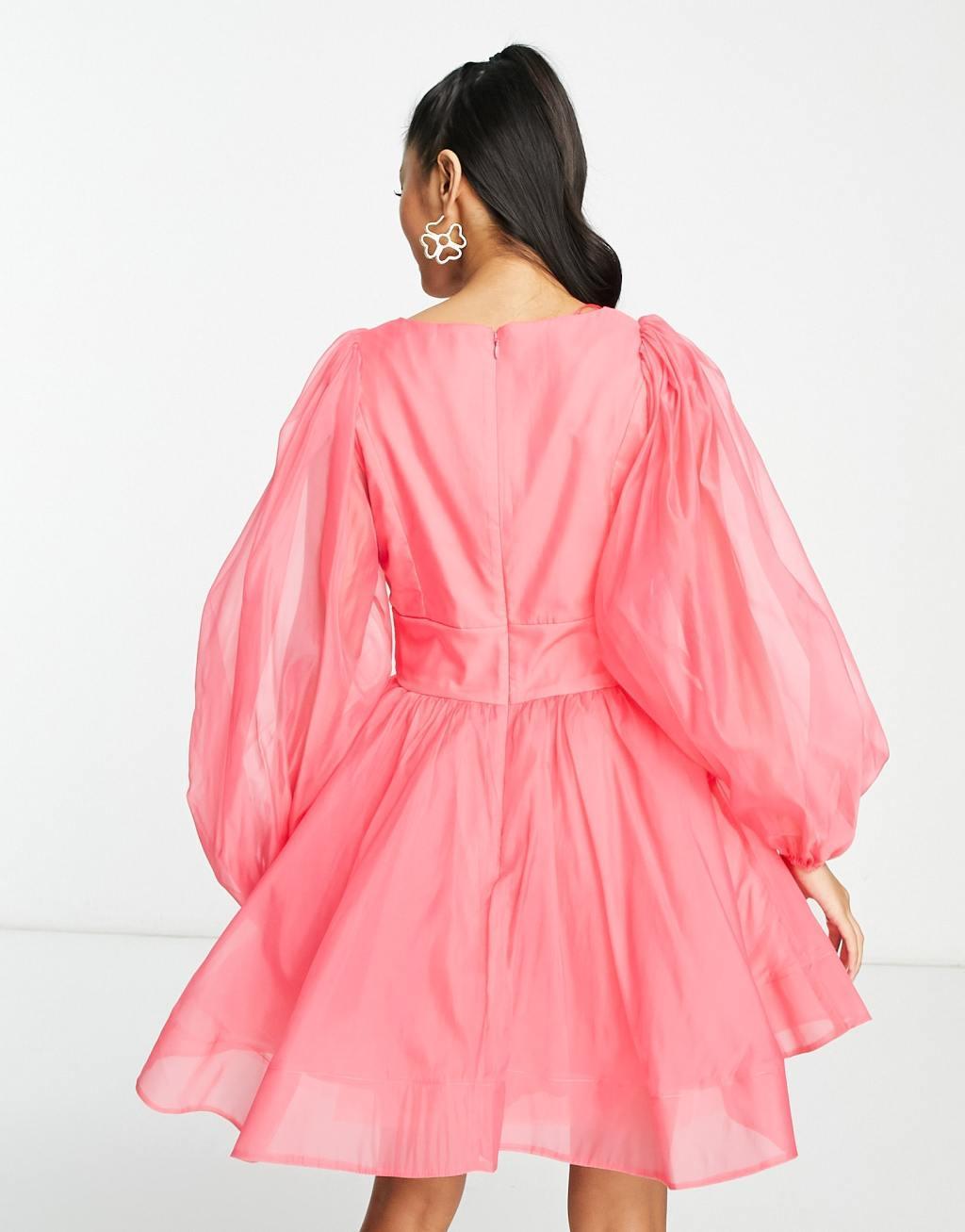 Eva Organza Mini Dress Bardot Product Image