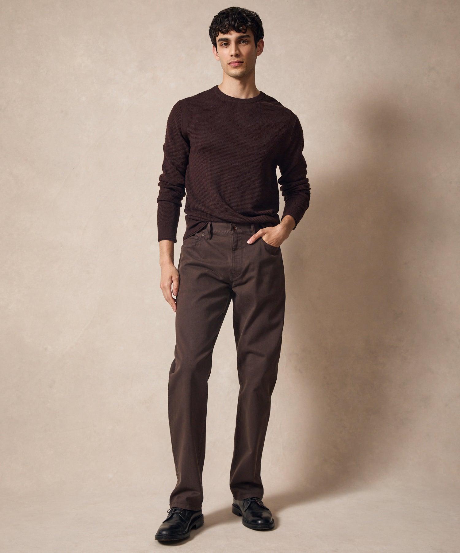 Vintage Straight Fit 5-Pocket Chino in Espresso Bean Product Image