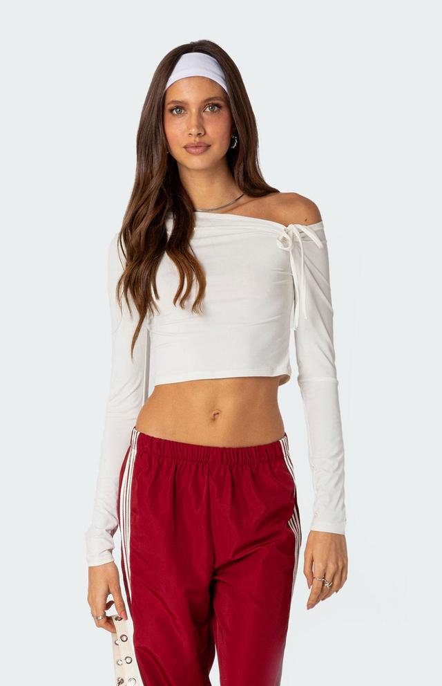 Edikted Women's Winona Asymmetric Tie Top Product Image