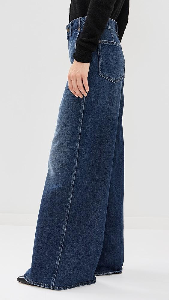 Madewell Dark Wide Sweep Trousers | Shopbop Product Image