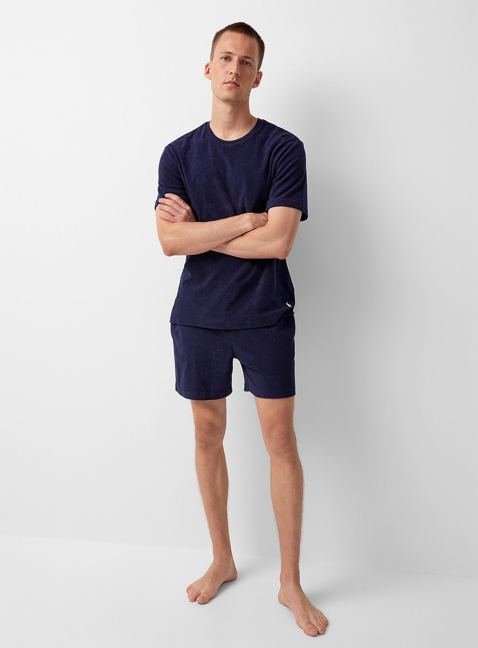 POLO RALPH LAUREN Cotton Jersey Sleep Short In Navy/midnight Blue Product Image