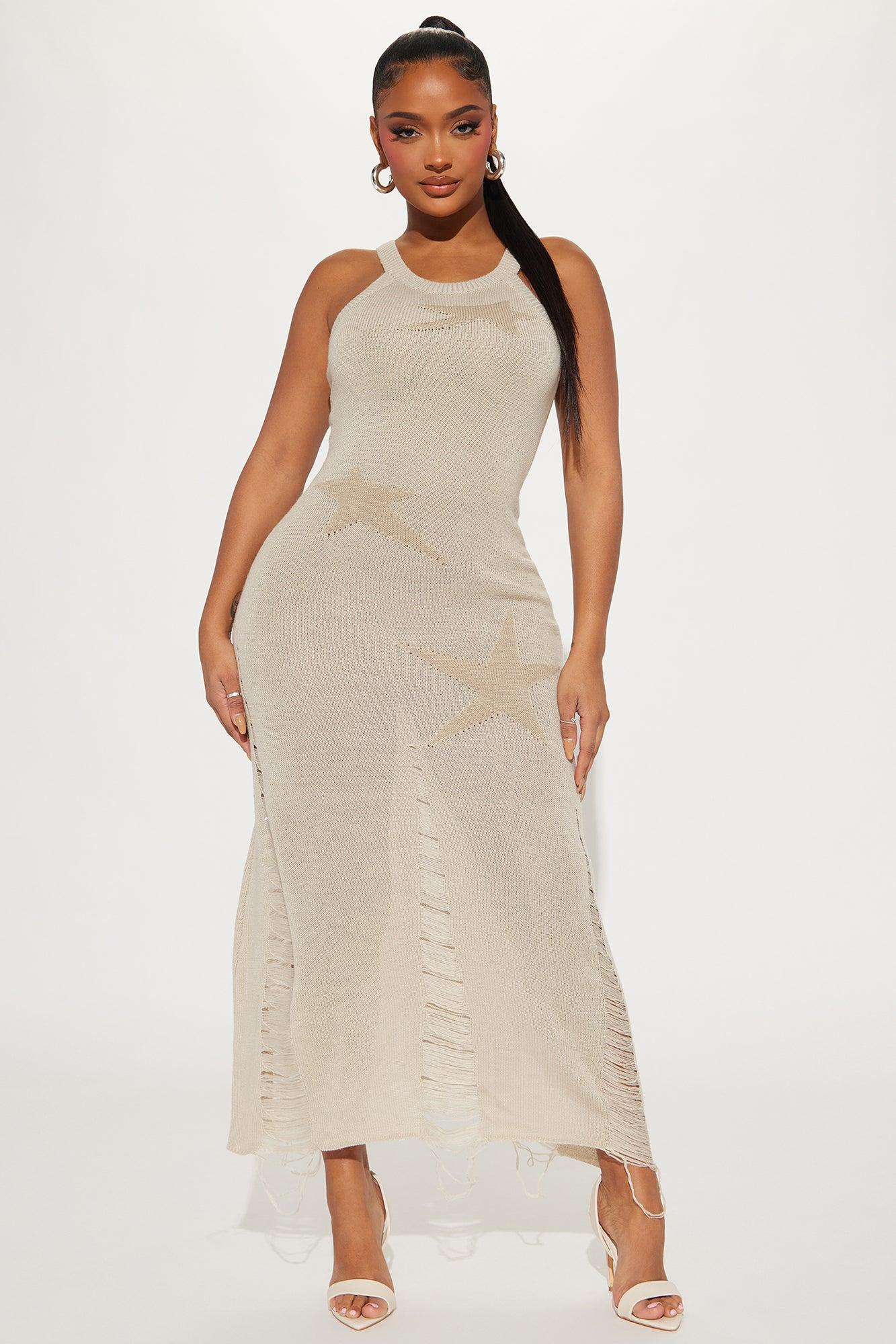 Alexis Sweater Maxi Dress - Taupe product image