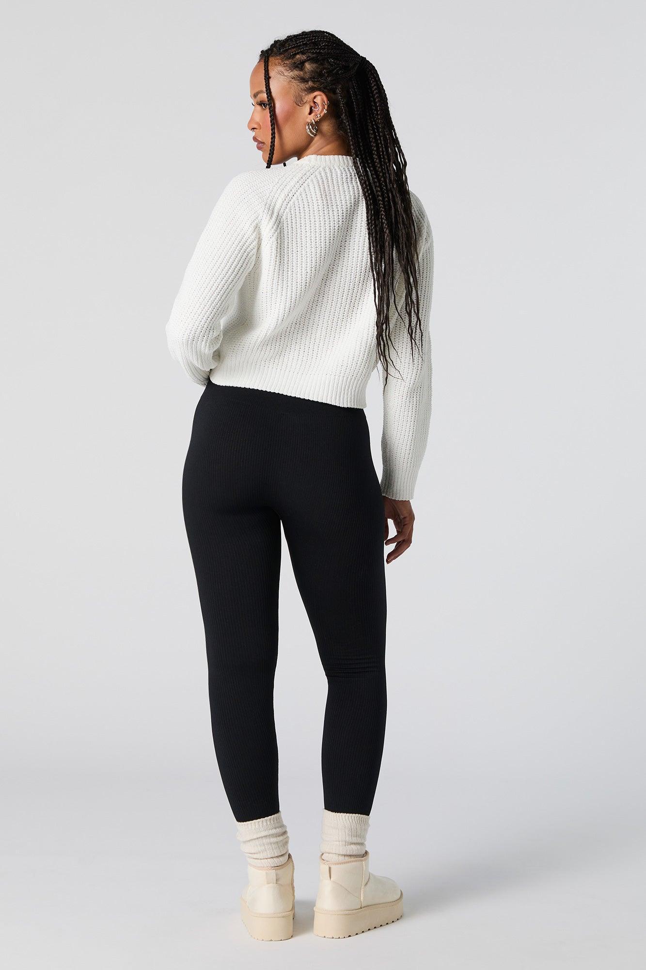 High Rise Seamless Ribbed Legging Female Product Image