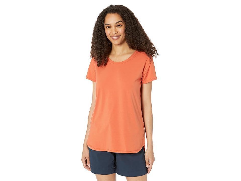 L.L.Bean Beyond Soft Crew Neck Tee Short Sleeve (Terra-Cotta) Women's Clothing Product Image