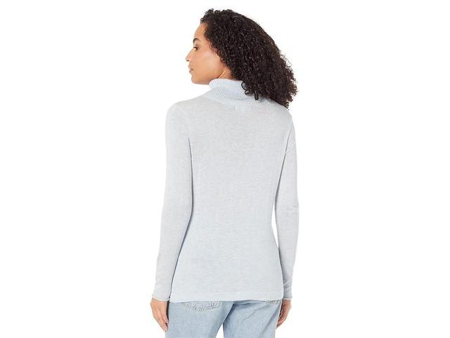 NIC+ZOE Turtleneck Sweater Tee (Blue Mix) Women's Clothing Product Image