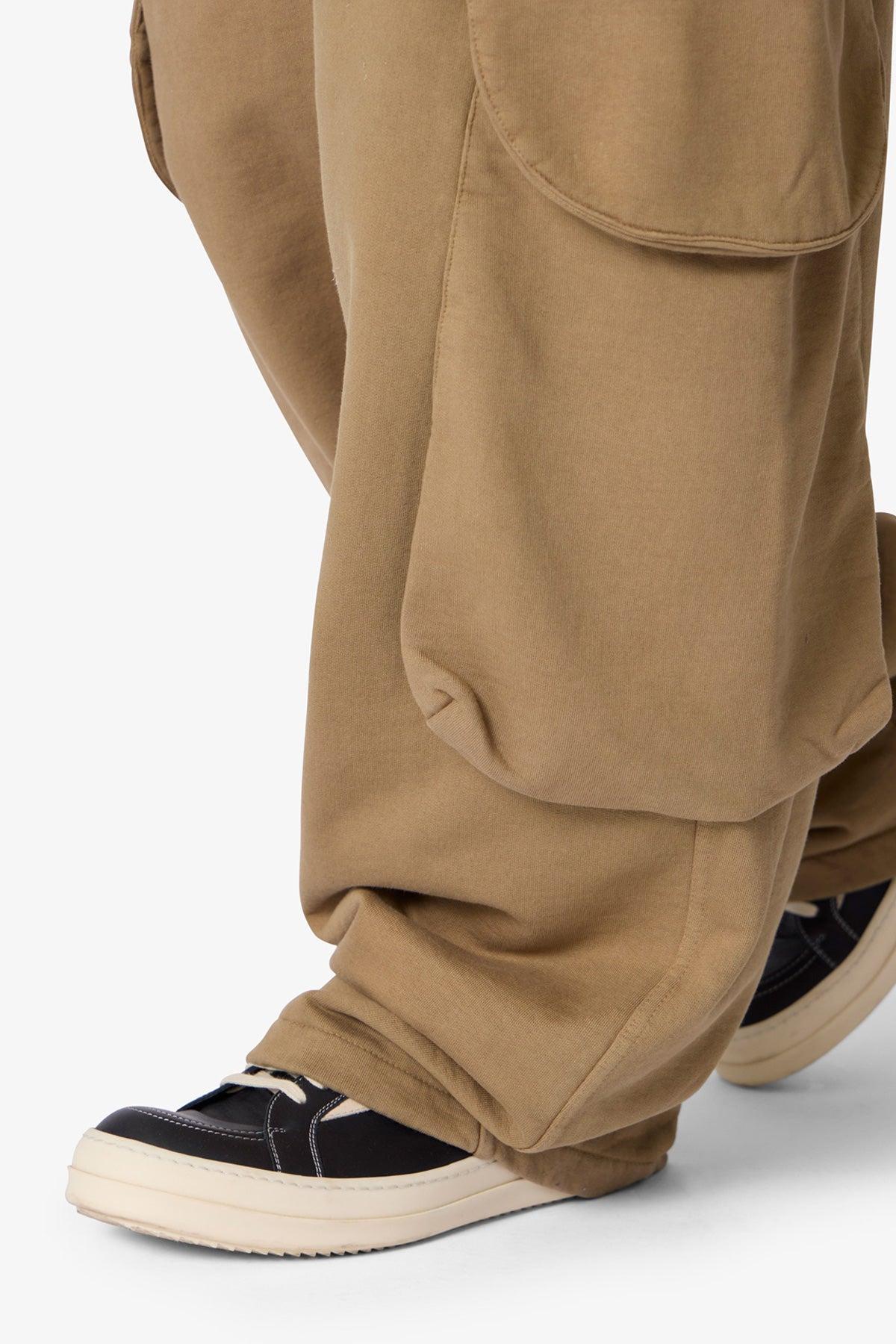 Side Cargo Pocket Sweatpants - Washed Earth Product Image