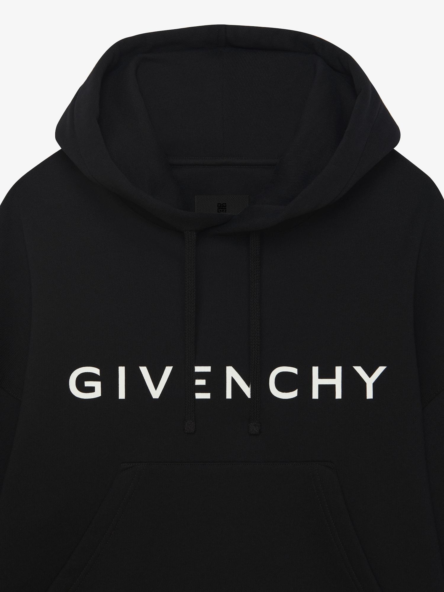 GIVENCHY Archetype cropped hoodie in fleece Product Image